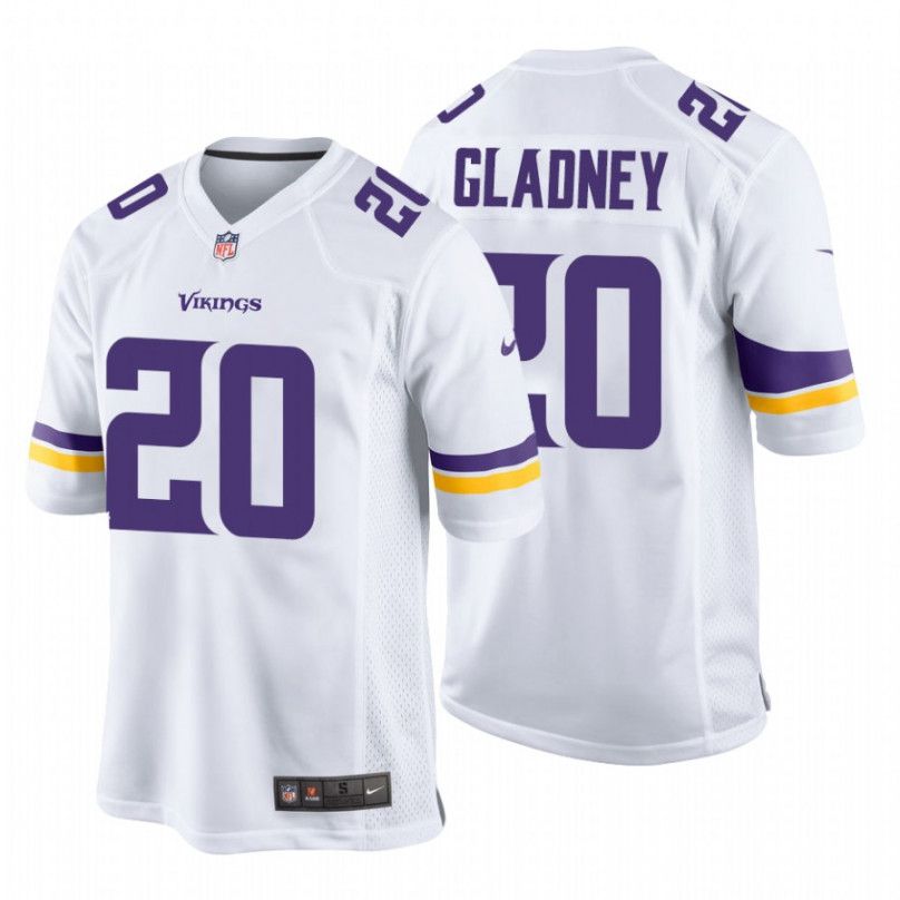 Men Minnesota Vikings #20 Jeff Gladney Nike White Game NFL Jersey